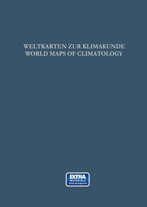 Book cover of Weltkarten zur Klimakunde / World Maps of Climatology (1963)