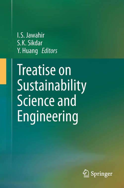 Book cover of Treatise on Sustainability Science and Engineering (2013)