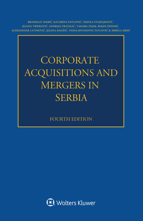 Book cover of Corporate Acquisitions and Mergers in Serbia