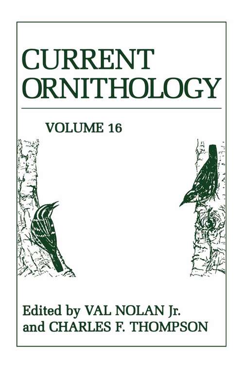 Book cover of Current Ornithology (2001) (Current Ornithology #16)