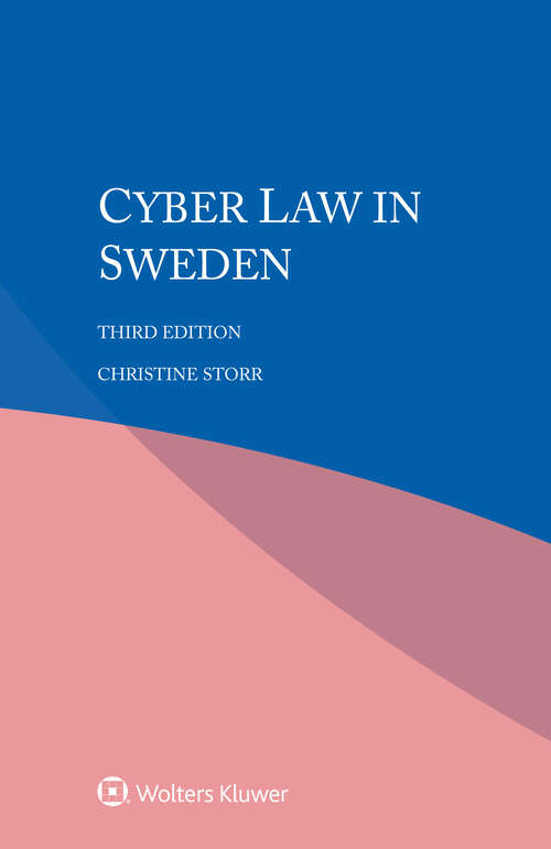 Book cover of Cyber Law in Sweden