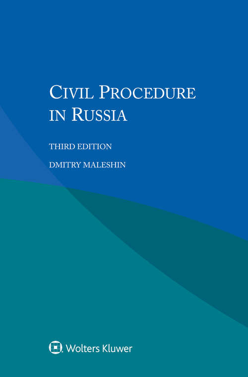 Book cover of Civil Procedure in Russia (3)