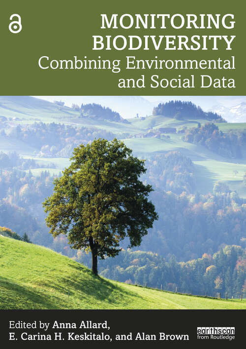 Book cover of Monitoring Biodiversity: Combining Environmental and Social Data