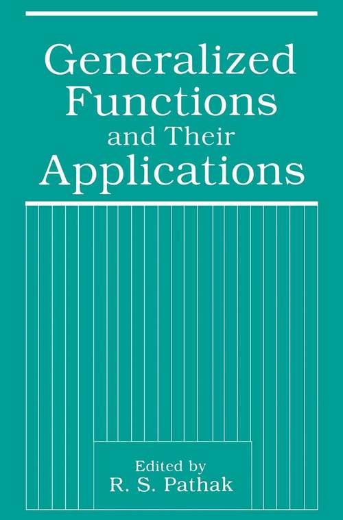 Book cover of Generalized Functions and Their Applications (1993)