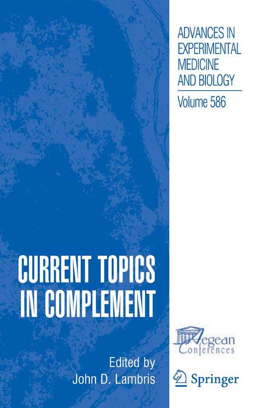 Book cover of Current Topics in Complement (2006)