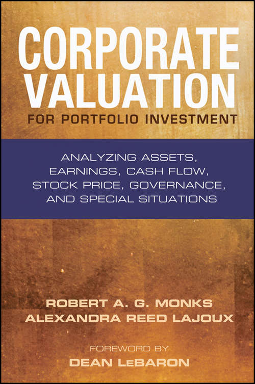 Book cover of Corporate Valuation for Portfolio Investment: Analyzing Assets, Earnings, Cash Flow, Stock Price, Governance, and Special Situations (Bloomberg Financial #112)