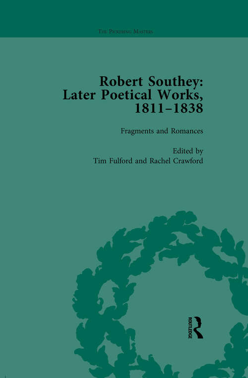 Book cover of Robert Southey: Later Poetical Works, 1811-1838 Vol 4