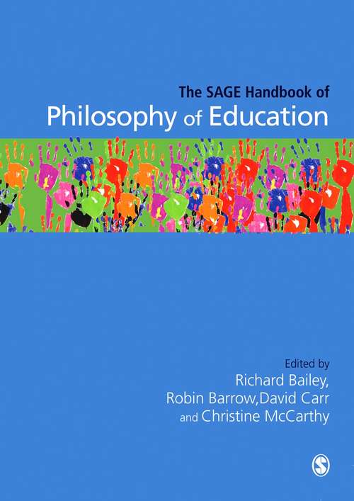 Book cover of The SAGE Handbook of Philosophy of Education (PDF)