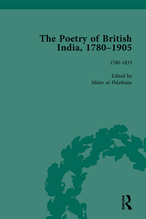 Book cover of The Poetry of British India, 1780–1905