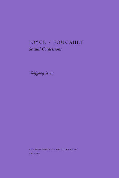 Book cover of Joyce/Foucault: Sexual Confessions