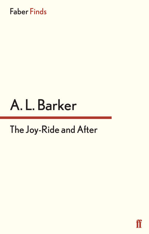 Book cover of The Joy-Ride and After (Main)