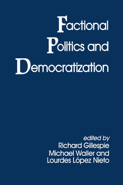 Book cover of Factional Politics and Democratization