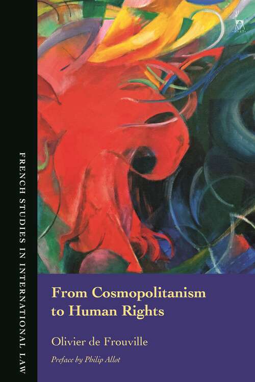 Book cover of From Cosmopolitanism to Human Rights (French Studies in International Law)