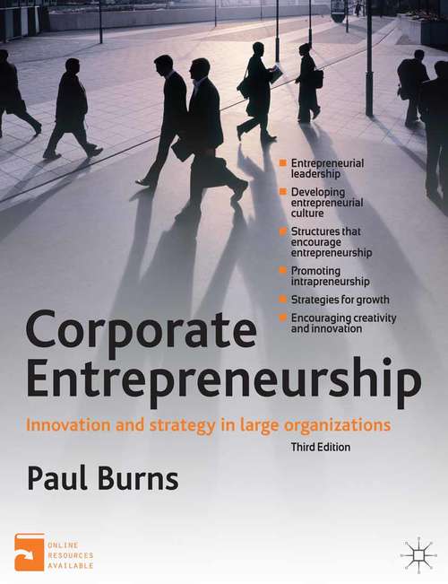 Book cover of Corporate Entrepreneurship: Innovation and Strategy in Large Organizations (2012)