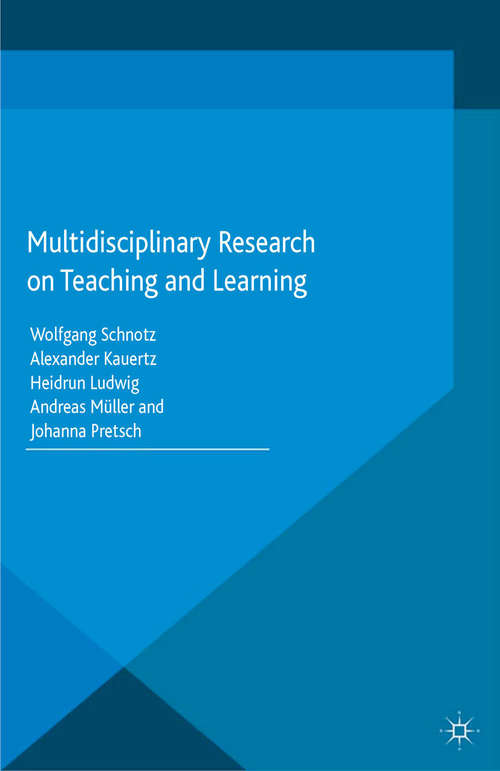 Book cover of Multidisciplinary Research on Teaching and Learning (2015)