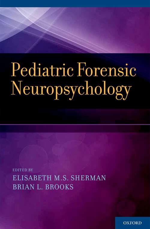 Book cover of Pediatric Forensic Neuropsychology