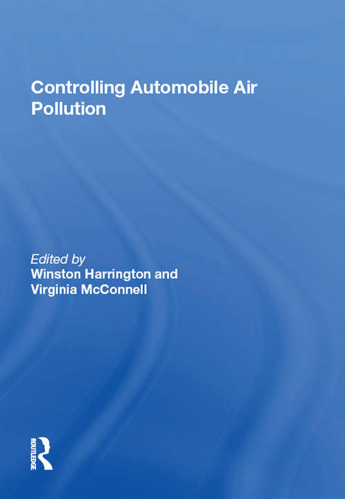 Book cover of Controlling Automobile Air Pollution