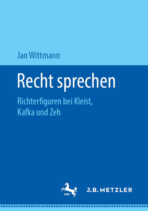 Book cover of Recht sprechen