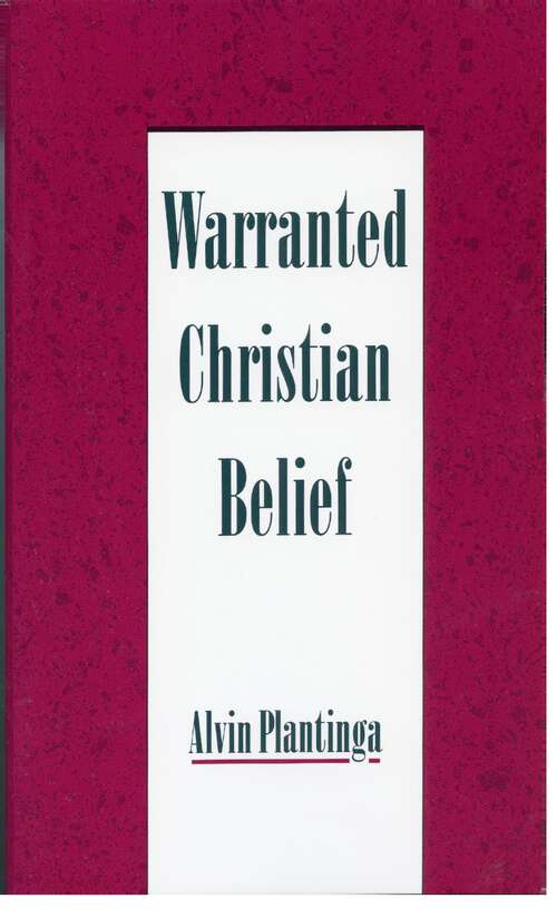 Book cover of Warranted Christian Belief