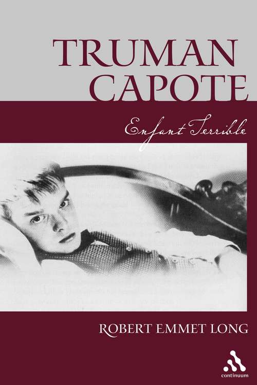 Book cover of Truman Capote Enfant Terrible