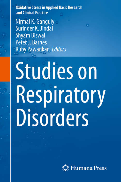 Book cover of Studies on Respiratory Disorders (2014) (Oxidative Stress in Applied Basic Research and Clinical Practice)