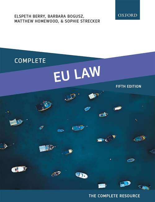 Book cover of Complete EU Law: Text, Cases, and Materials (5) (Complete)