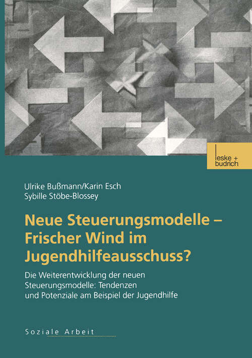 Book cover of Neue Steuerungsmodelle — Frischer Wind im Jugendhilfeausschuss?: Die Weiterentwicklung der neuen Steuerungsmodelle: Tendenzen und Potenziale am Beispiel der Jugendhilfe (2003)