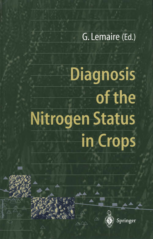 Book cover of Diagnosis of the Nitrogen Status in Crops (1997)