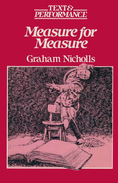 Book cover of "Measure for Measure" (1st ed. 1986) (Text and Performance)