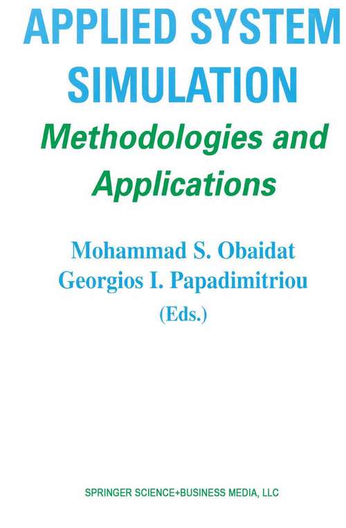Book cover of Applied System Simulation: Methodologies and Applications (2003)