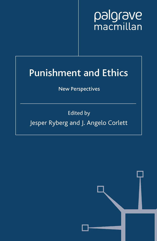 Book cover of Punishment and Ethics: New Perspectives (2010)