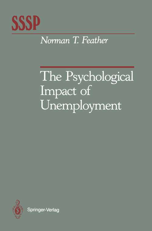 Book cover of The Psychological Impact of Unemployment (1990) (Springer Series in Social Psychology)