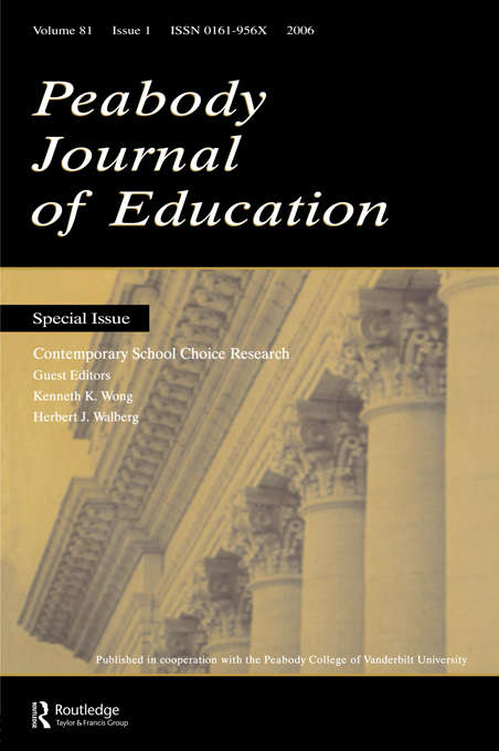 Book cover of Contemporary School Choice Research Pje V81#1