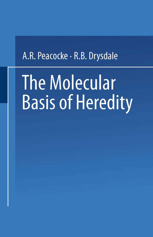 Book cover of The Molecular Basis of Heredity (1965)