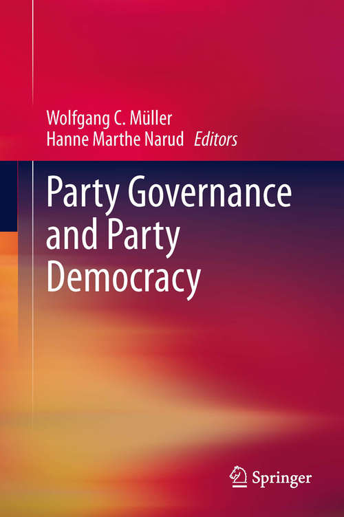 Book cover of Party Governance and Party Democracy (2013)