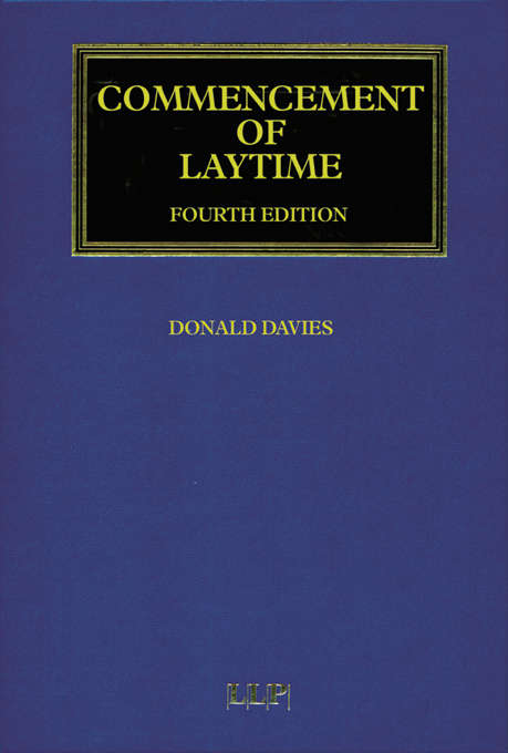 Book cover of Commencement of Laytime (4) (Maritime and Transport Law Library)