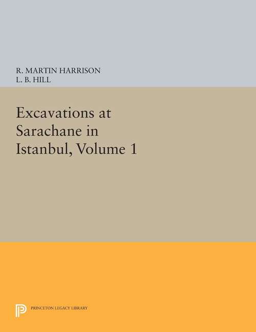 Book cover of Excavations at Sarachane in Istanbul, Volume 1