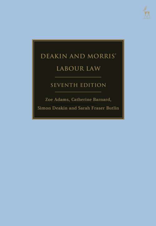 Book cover of Deakin and Morris’ Labour Law