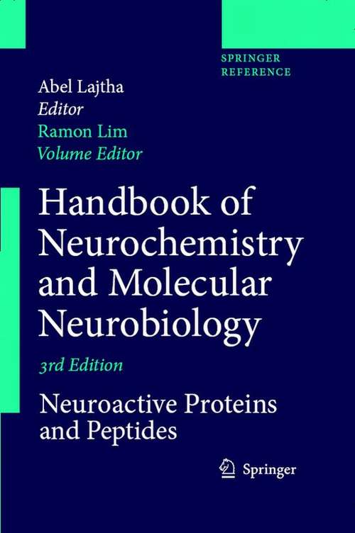 Book cover of Handbook of Neurochemistry and Molecular Neurobiology: Neuroactive Proteins And Peptides (3)