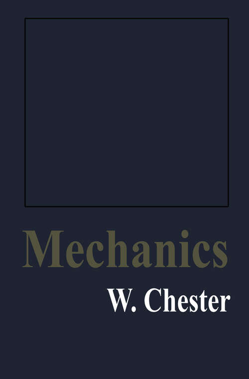Book cover of Mechanics (1979)