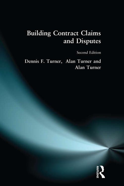 Book cover of Building Contract Claims and Disputes (2)