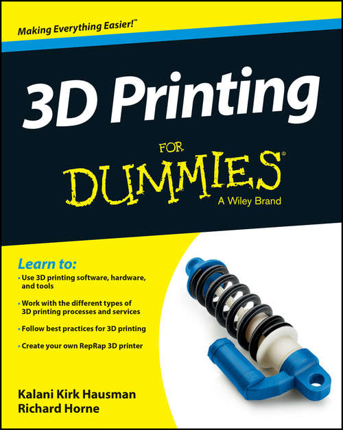 Book cover of 3D Printing For Dummies