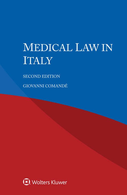 Book cover of Medical Law in Italy (2)