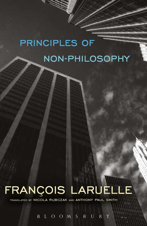 Book cover of Principles of Non-Philosophy