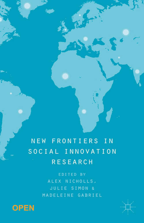 Book cover of New Frontiers in Social Innovation Research (1st ed. 2015)