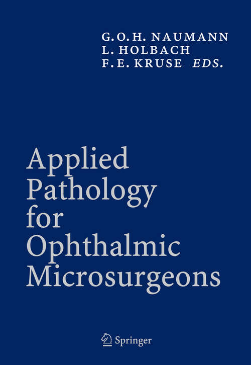 Book cover of Applied Pathology for Ophthalmic Microsurgeons (2008)