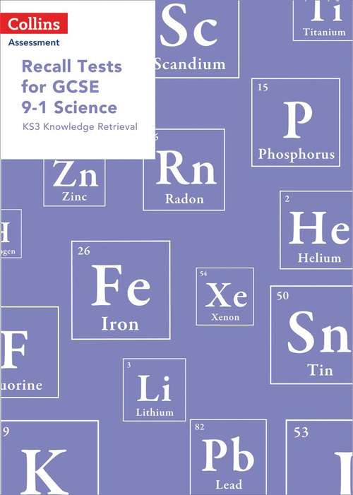 Book cover of Recall Tests for GCSE 9-1 Science: KS3 Knowledge Retrieval (PDF)