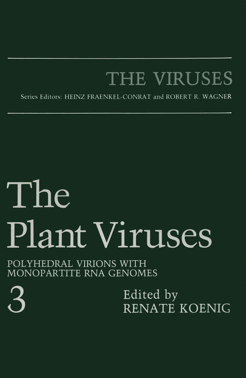 Book cover of The Plant Viruses: Polyhedral Virions with Monopartite RNA Genomes (1988) (The Viruses)