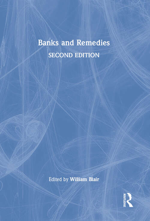 Book cover of Banks and Remedies (2)