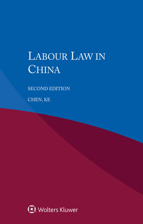 Book cover of Labour Law in China (2)